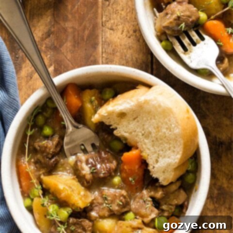 Stovetop Beef Stew For Two recipe
