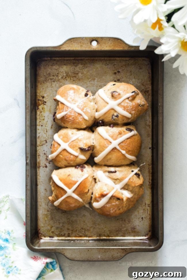 Small Batch Hot Cross Buns