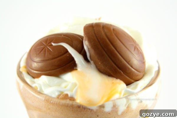 Your favorite Cadbury creme egg dessert in milkshake form! Chocolate ice cream and homemade fondant cream blended together for a sinful Cadbury Creme Egg Milkshake, just in time for Easter.