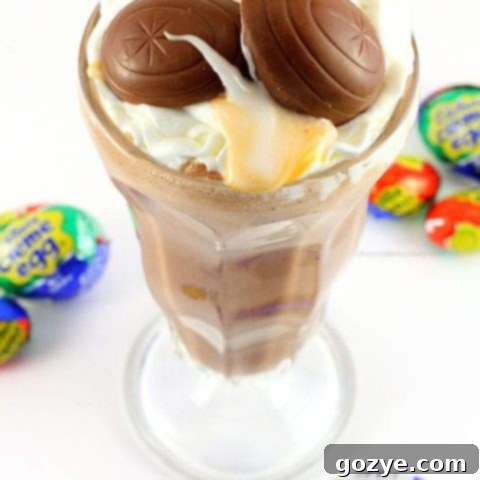 Cadbury Creme Egg Milkshake
