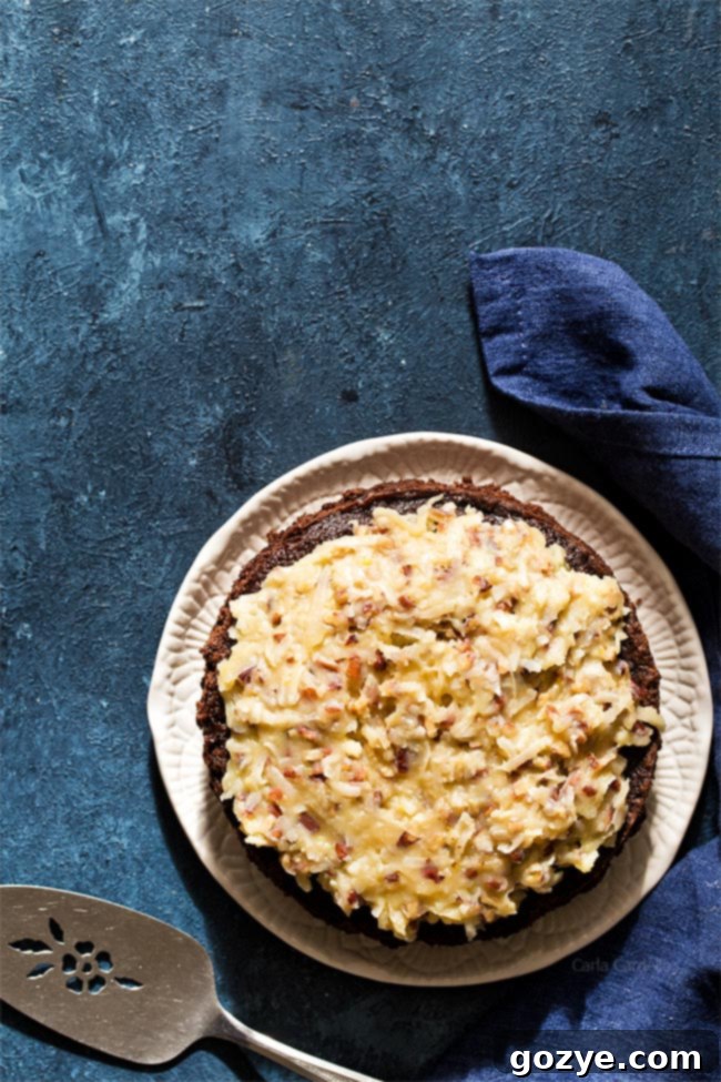 Small 6 Inch German Chocolate Cake - Dessert For Two Recipe