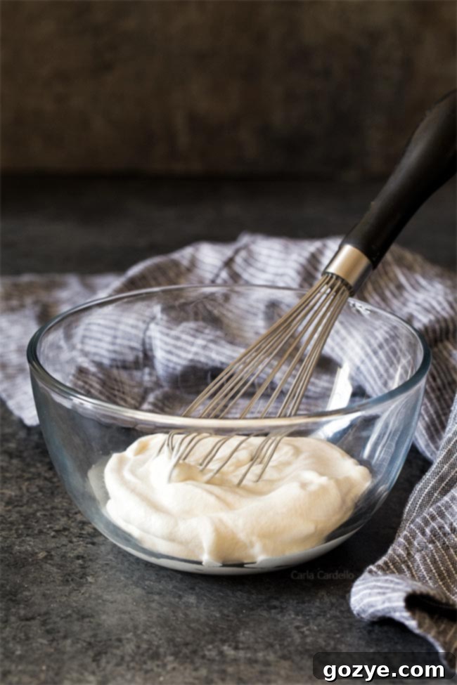 Whipping up whipped cream recipe from scratch