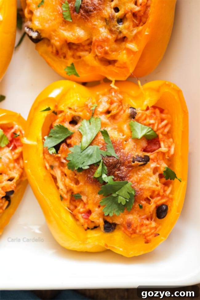 Vegetarian Stuffed Peppers For Two