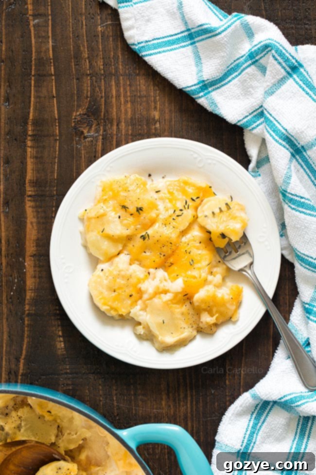 Easy Cheesy Stovetop Scalloped Potatoes