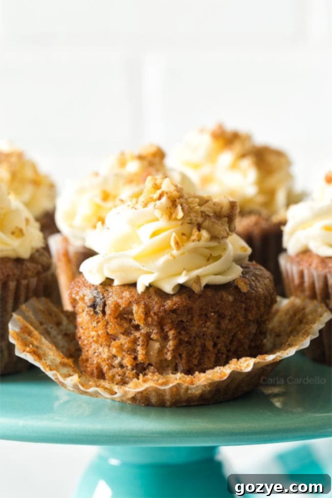 Small Batch Carrot Cake Cupcakes With Pineapple