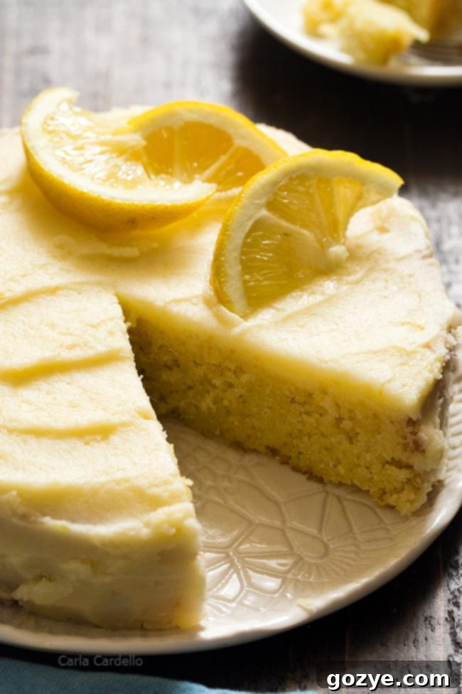 Small Lemon Cake Recipe with Lemon Buttercream
