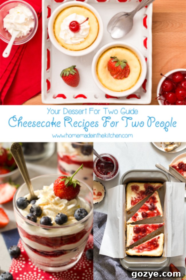 Date Night Cheesecakes 2 Cheesecake Recipes For Two People - a dessert for two guide showcasing various small-batch options