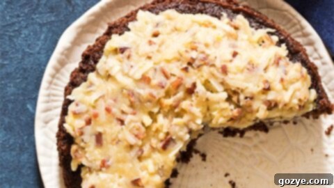 Homemade Small 6 Inch German Chocolate Cake For Two