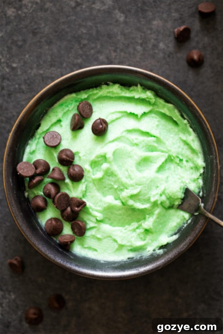 Mint Frosting for mint chocolate cupcakes