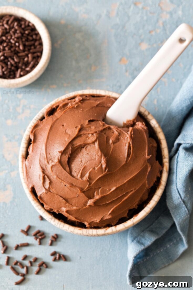 Chocolate Cream Cheese Frosting for cakes and brownies
