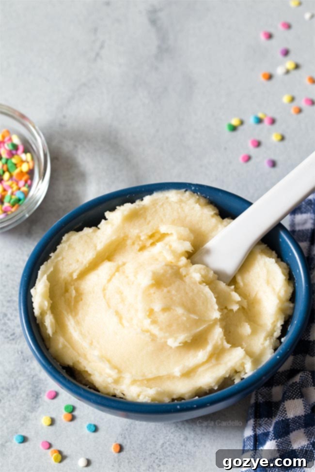 Small Batch Buttercream Frosting for small 6 inch cake