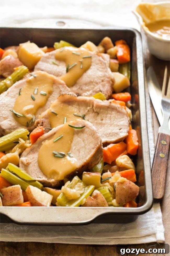 Pork Roast Dinner For Two - a classic Sunday supper without the leftovers