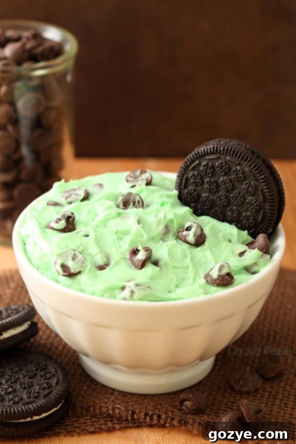 Mint Chocolate Chip Cheesecake Dip