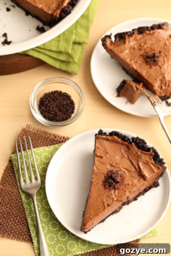 No Bake Chocolate Pie
