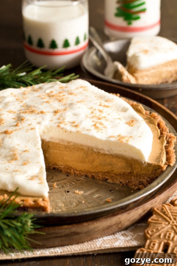 No Bake Gingerbread Pie