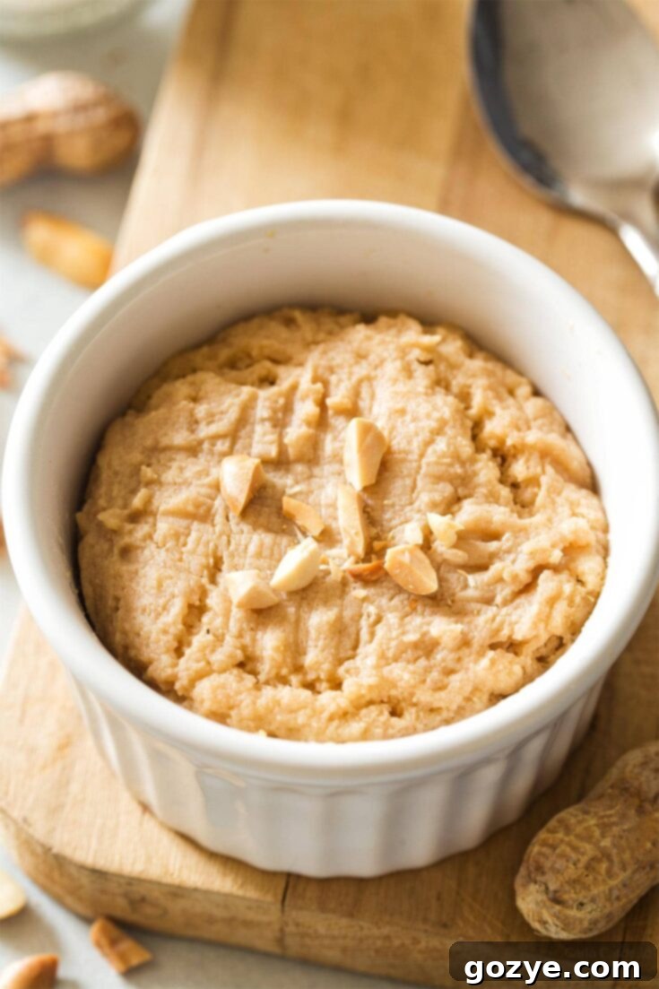 Microwave Peanut Butter Cookie