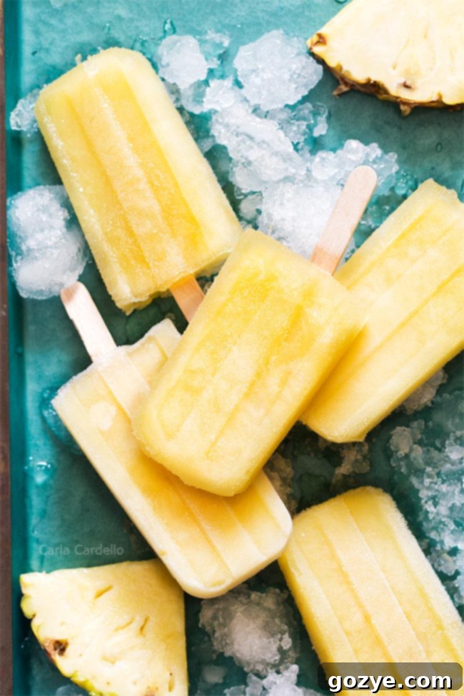 Pineapple Popsicles