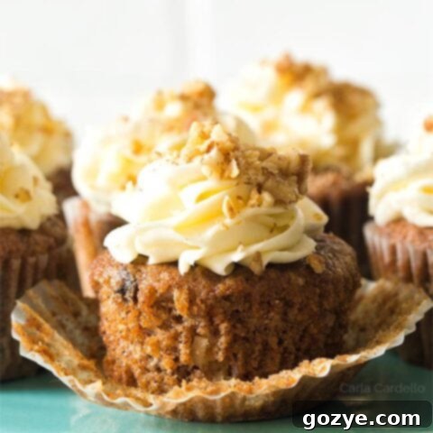 Carrot Cake Cupcakes With Pineapple
