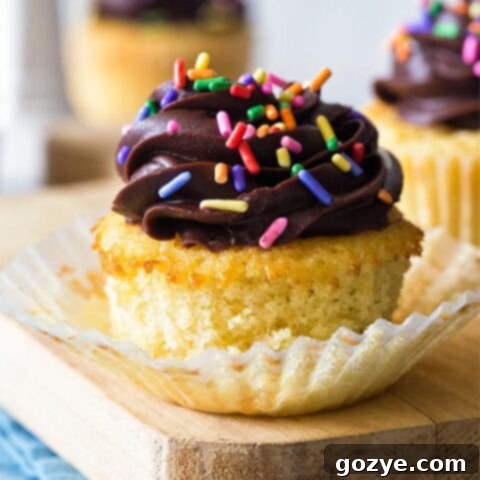 Small Batch Yellow Cupcakes