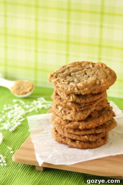 Brown Sugar Cinnamon Cookies with coconut, using one egg yolk