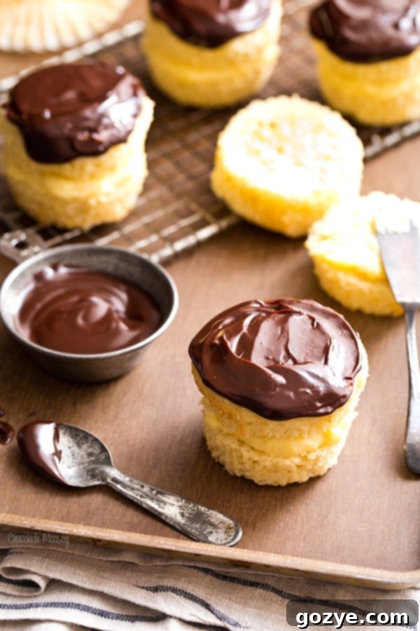 Boston Cream Pie Cupcakes (Small Batch) for one egg yolk
