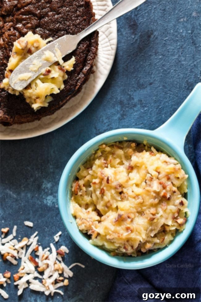 German Chocolate Cake Frosting, a great egg yolk recipe