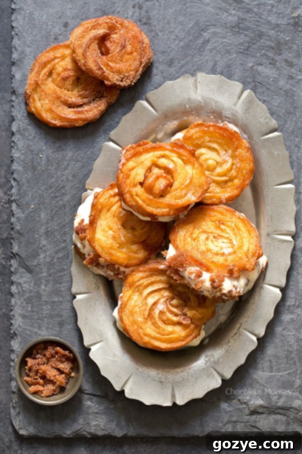 Churro Ice Cream Sandwiches, a delicious egg yolk recipe
