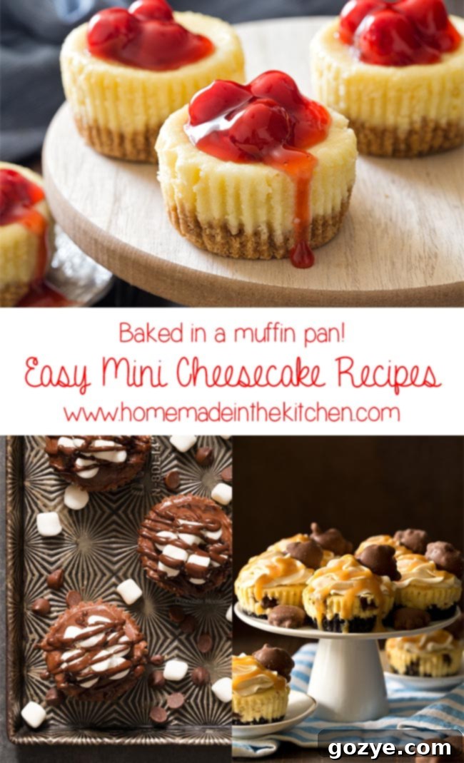 Delicious Mini Cheesecakes in a muffin pan, topped with fruit, ideal for dessert for two