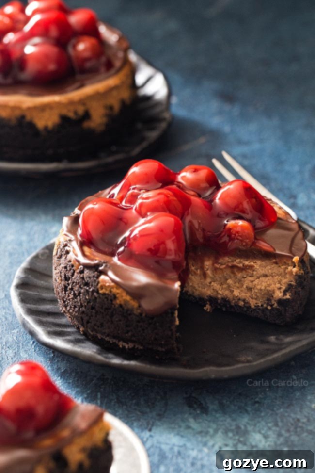 Mini Chocolate Cheesecakes