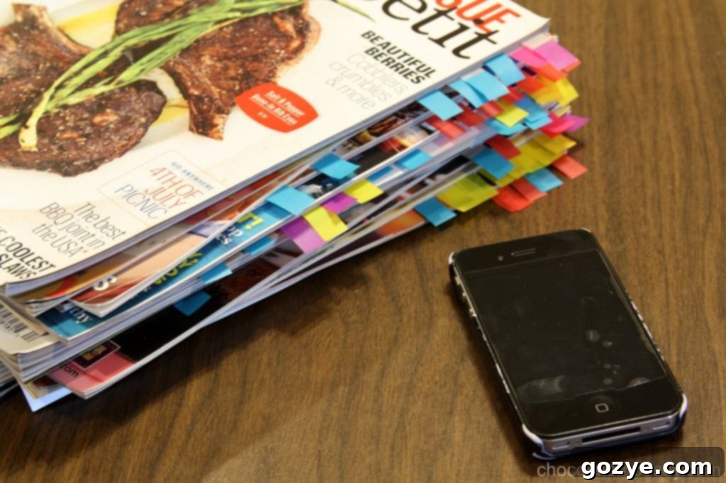 IMG_3437 Piles of food magazines on various surfaces