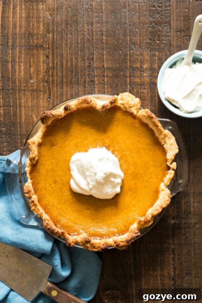 Small Pumpkin Pie with whipped cream on top