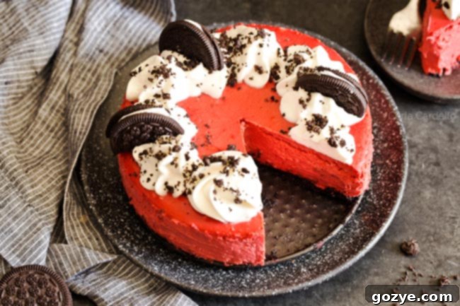 Red Velvet Oreo Cheesecake recipe card footer image