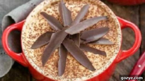 Kahlua Tiramisu for Two, a coffee-flavored dessert.