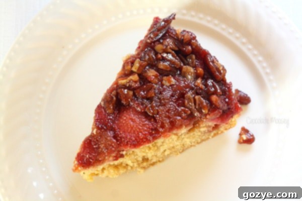Award Winning Strawberry Pecan Upside Down Spice Cake
