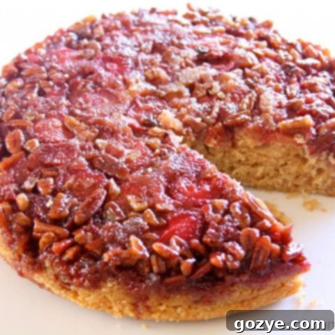 Award-Winning Strawberry Pecan Upside-Down Spice Cake