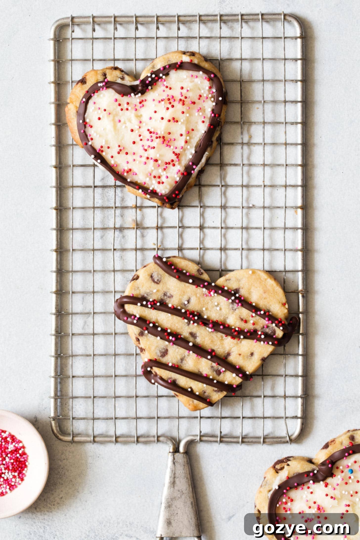 Heart Chocolate Chip Sugar Cookies