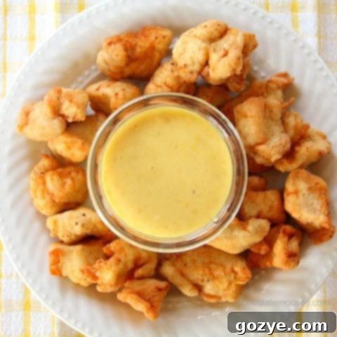 Copycat Chick-Fil-A Nuggets with Honey Mustard Dipping Sauce recipe card image