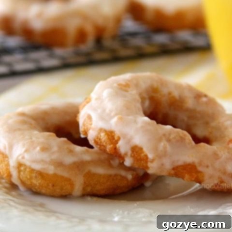 Twice-Glazed Zesty Lemon Doughnuts 2 Double Lemon Glazed Doughnuts recipe card image