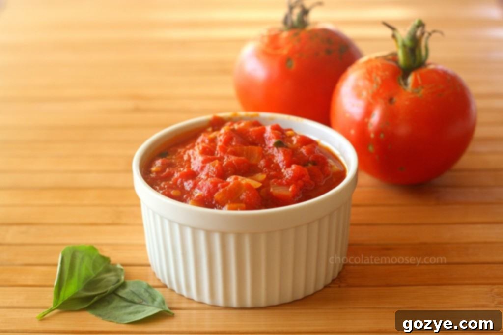 Quick and Fresh Basil Tomato Sauce