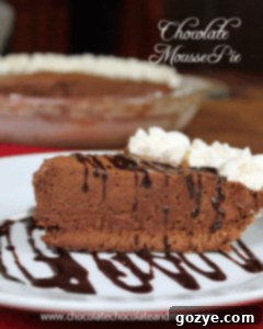 Chocolate Mousse Pie from Chocolate, Chocolate, and More Delicious Chocolate Mousse Pie recipe