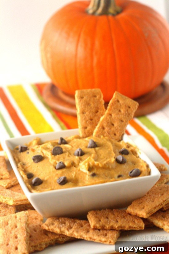 Pumpkin Chocolate Chip Cookie Dough Dip final product