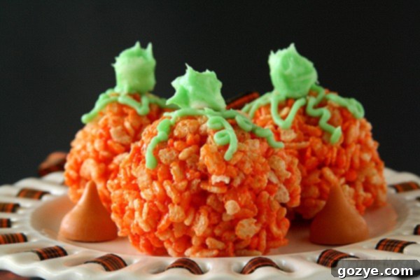 Three Halloween Rice Krispie Treats