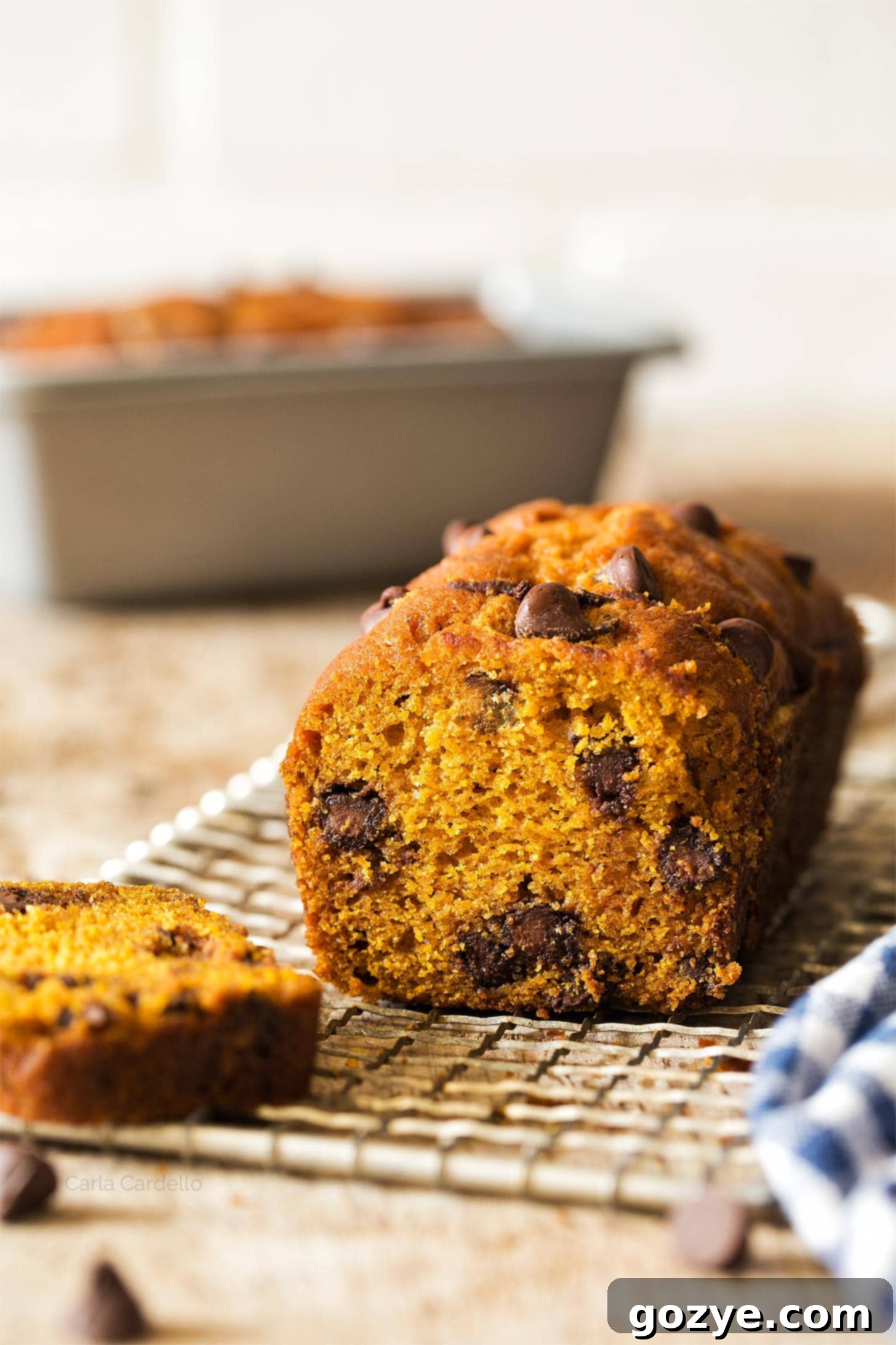 Sliced mini pumpkin bread, showing the individual portions and delicious texture.