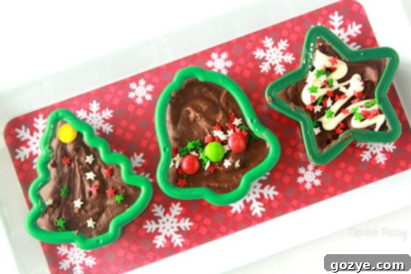 Playful Fudge Shapes 3 Making various shapes of homemade Cookie Cutter Fudge for holiday giving