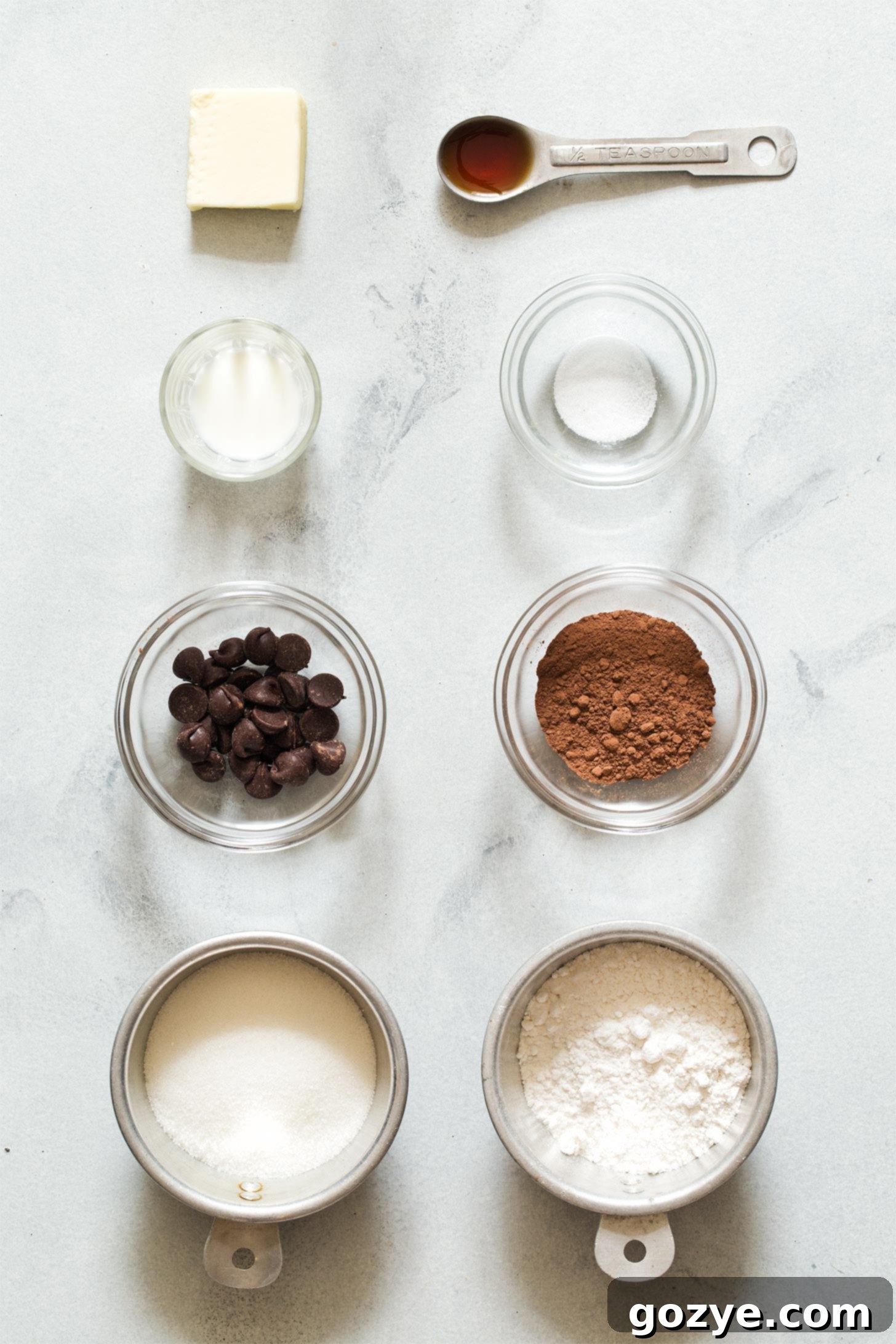 Ingredients for Microwave Brownie