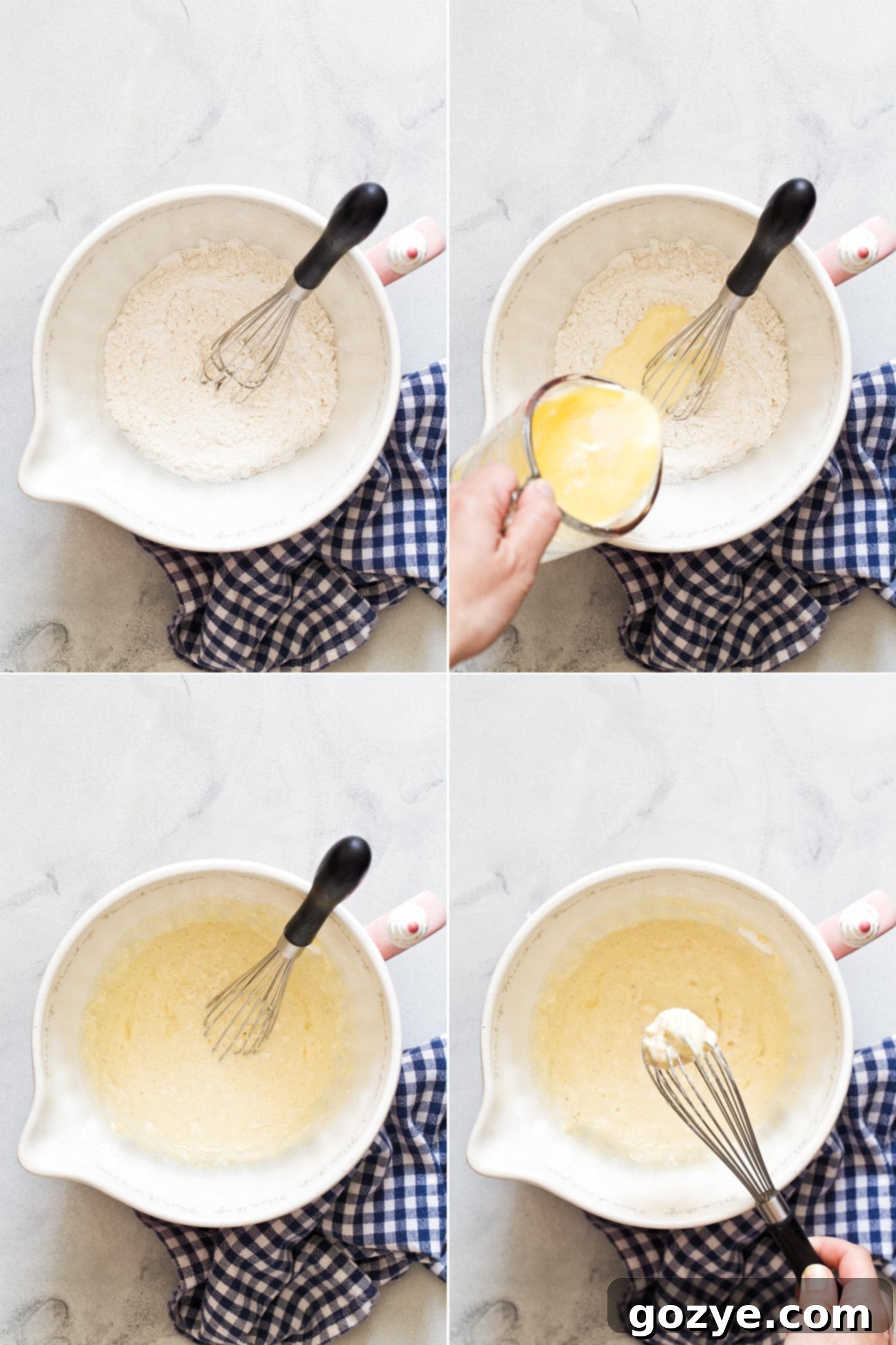 Perfect Waffle Pair 6 Making waffles for two batter