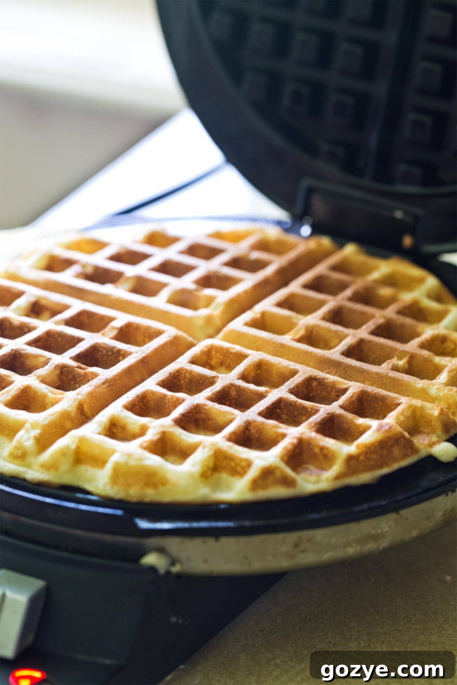 Perfect Waffle Pair 7 Buttermilk waffle cooked in waffle maker