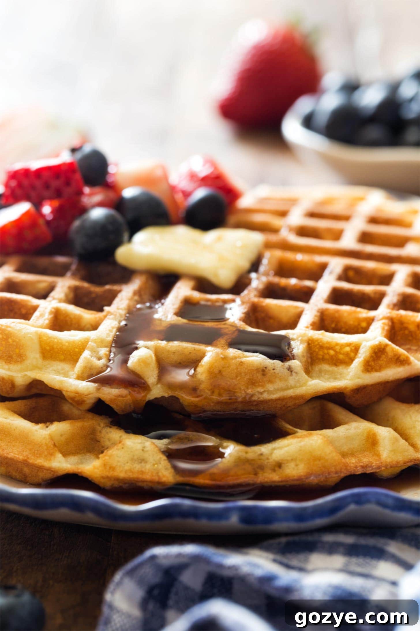 Perfect Waffle Pair 8 Close up of small batch waffles