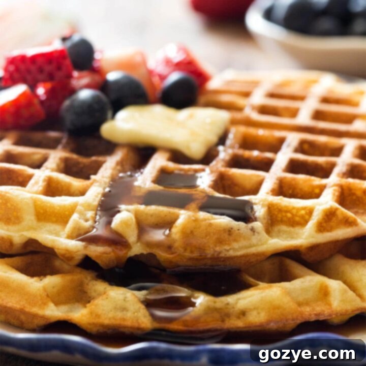 Perfect Waffle Pair 10 Close up of small batch waffles