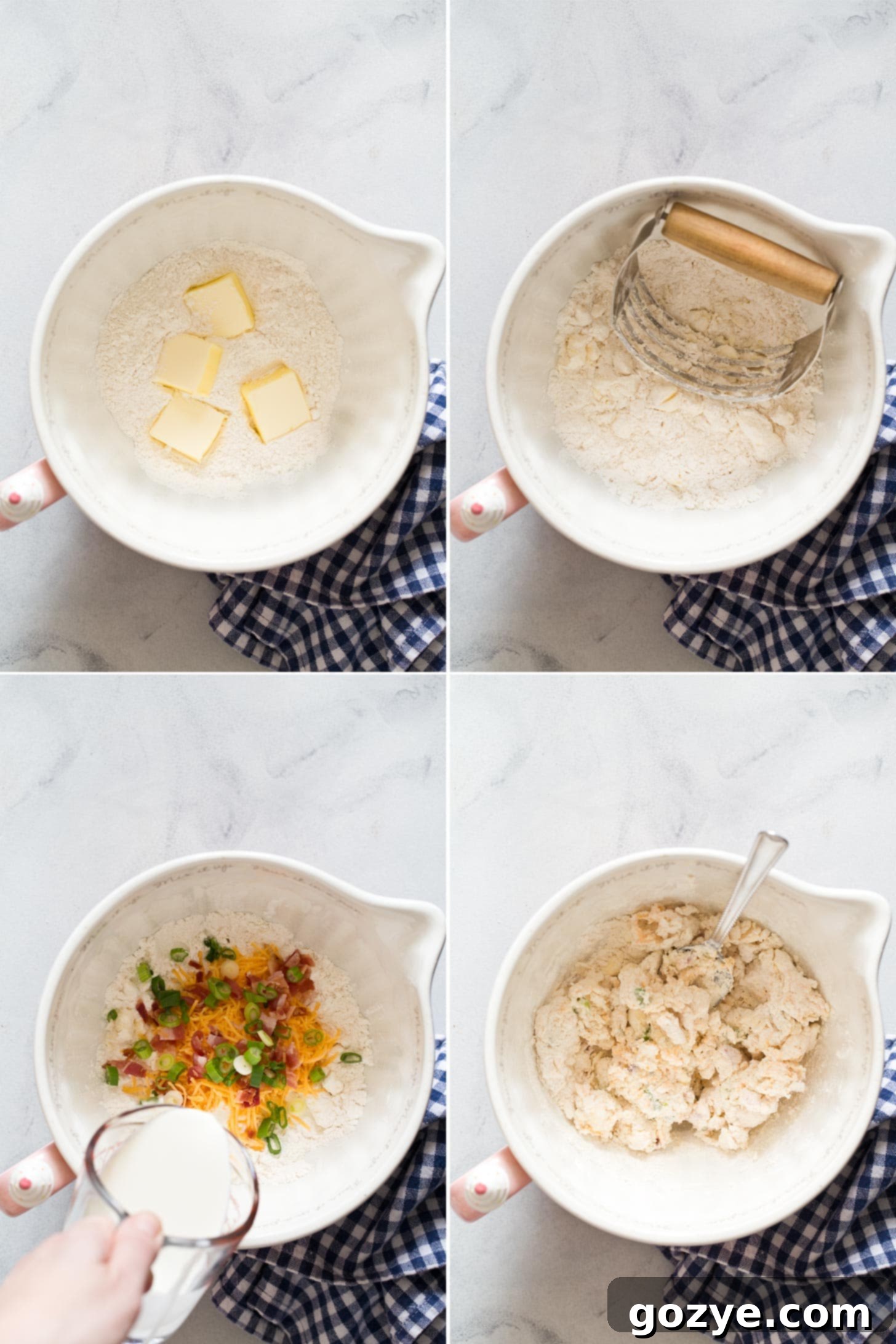 Just Enough Biscuits 4 Making small batch biscuits collage
